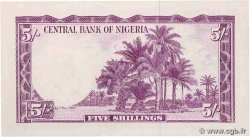 5 Shillings NIGERIA  1958 P.02a q.SPL