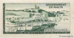10 Shillings MALTE  1963 P.25a VF