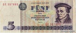 5 Mark ALLEMAGNE RÉPUBLIQUE DÉMOCRATIQUE  1975 P.27b