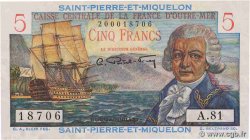 5 Francs Bougainville SAINT PIERRE AND MIQUELON  1946 P.22