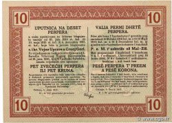 10 Perpera MONTENEGRO  1917 P.M.151 XF+