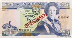 20 Pounds Spécimen JERSEY  1989 P.18s