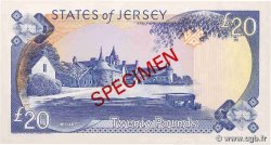 20 Pounds Spécimen JERSEY  1989 P.18s UNC