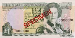 1 Pound Spécimen JERSEY  1989 P.15a