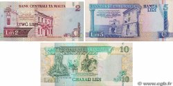 2, 5 et 10 Liri Lot MALTE  1994 P.45d, P.46a et P.47a TB+