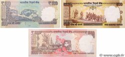 100, 500 et 1000 Rupees Lot INDIA  2012 P.093g, P.105e et P107a XF