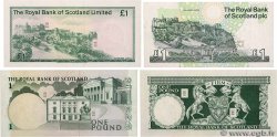 1 Pound Lot SCOTLAND  2001 P.351e SS to VZ