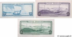 50 New Pence et 1 Pound Lot ÎLE DE MAN  1974 P.28b, P.29c, P.38 XF - AU