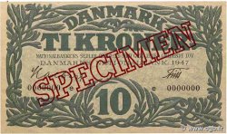 10 Kroner Spécimen DENMARK  1947 P.037es