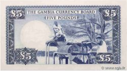 5 Pounds GAMBIA  1965 P.03a UNC