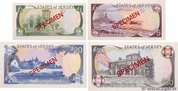 1, 5, 20 et 50 Pounds Spécimen JERSEY  1989 P.15s, P.16s, P.18s et P.19s q.FDC