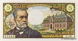 5 Francs PASTEUR FRANCE  1966 F.61.02 XF