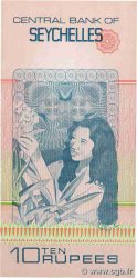 10 Rupees Petit numéro SEYCHELLES  1983 P.28 pr.NEUF