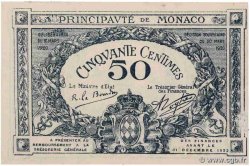 50 Centimes MONACO  1920 P.03a XF+