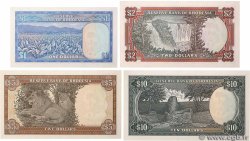 1, 2, 5 et 10 Dollars Lot RHODÉSIE  1978 P.33h P.34c, P.35b et P.36b pr.NEUF