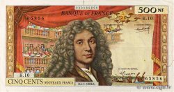 500 Nouveaux Francs MOLIÈRE Numéro radar FRANCE  1963 F.60.04 F-