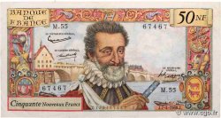 50 Nouveaux Francs HENRI IV FRANCIA  1960 F.58.05