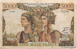 5000 Francs TERRE ET MER FRANCIA  1956 F.48.11
