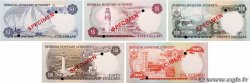 1, 5, 20, 50 et 100 Dollar Spécimen BERMUDA  1978 P.28bs, P.29as, P.31cs, P.32bs et P.33as UNC