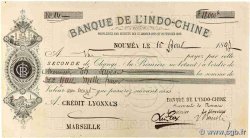 18000 Francs FRANCE regionalism and miscellaneous Marseille 1897 DOC.Chèque VF+