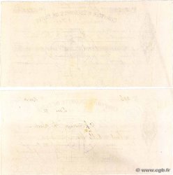 1523,95 et 8000 Francs Lot FRANCE regionalism and miscellaneous Paris 1891 DOC.Chèque VF+