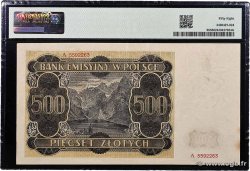 500 Zlotych POLAND  1940 P.098 AU