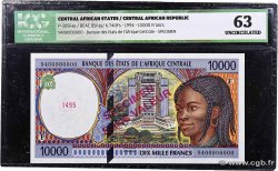 10000 Francs type 1994F Spécimen CENTRAFRIQUE  1994 A.200FaS