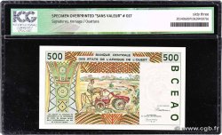 500 Francs Spécimen WEST AFRICAN STATES  1992 P.410Dbs UNC-