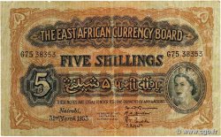 5 Shillings AFRICA DI L&nbsp;EST BRITANNICA   1953 P.33