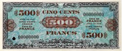 500 Francs DRAPEAU Spécimen FRANCE  1944 VF.21.00Sp AU