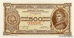 500 Dinara YUGOSLAVIA  1946 P.066b UNC