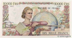 10000 Francs GÉNIE FRANÇAIS FRANCE 1950 F.50.42