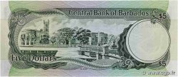 5 Dollars BARBADOS  1973 P.31a AU