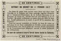 50 Centimes SENEGAL  1917 P.01b fST+