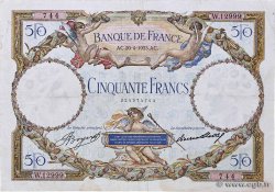50 Francs LUC OLIVIER MERSON type modifié FRANCE  1933 F.16.04