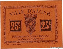 25 Centimes ALGERIA Alger 1917 JPCV.11