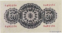 5 Pesetas SPAIN  1947 P.134a AU-