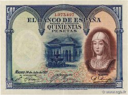 500 Pesetas SPAIN  1927 P.073c XF