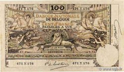 100 Francs BELGIO  1913 P.071