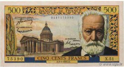 500 Francs VICTOR HUGO FRANCE  1955 F.35.04