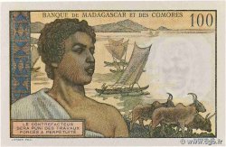 100 Francs COMORE  1963 P.03b2 q.FDC