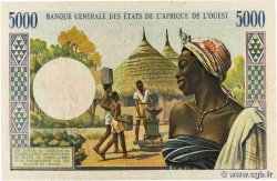 5000 Francs WEST AFRICAN STATES  1975 P.104Ah VF-