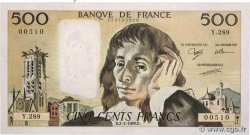 500 Francs PASCAL FRANCE  1989 F.71.40