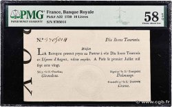 10 Livres Tournois typographié FRANCE  1720 Dor.22 SPL
