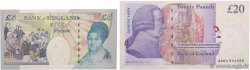 5 et 20 Pounds Lot INGHILTERRA  2002 P.391b et P.392a  FDC
