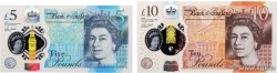 5 et 10 Pounds Lot INGHILTERRA  2015 P.394 et P.395