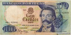 100 Escudos PORTOGALLO  1965 P.169a