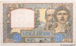 20 Francs TRAVAIL ET SCIENCE FRANCIA  1941 F.12.13