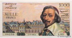 1000 Francs RICHELIEU FRANCIA  1957 F.42.25