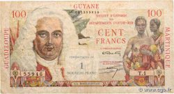 1 NF sur 100 Francs La Bourdonnais FRENCH ANTILLES  1960 P.01